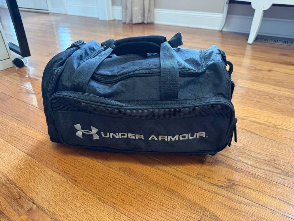 Under Armour Undeniable Black Hexagon Ripstop Gym Duffle Bag